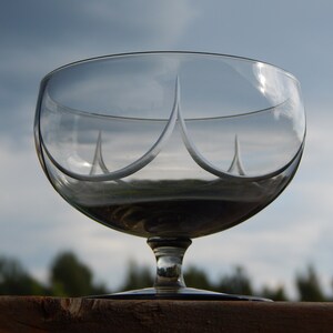 Glass Bowl  Smoke Goblet Glass,1970-s  Design Collectible Elegant Tableware