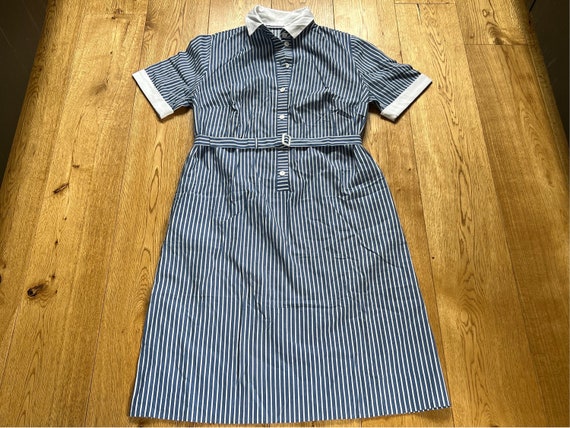 chinese dress ladies Women's Loose Summer Striped Dress Ruffled Sleeves