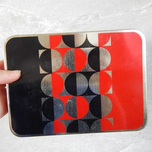 Estonian Vintage Tin Box Factory NORMA Sewing Box Photo Box Made in USSR in 1980 s.