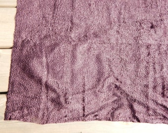 Deep Purple Vintage Plush Unused Plush Fabric Unused