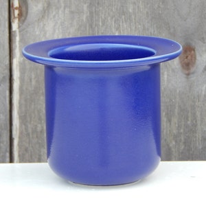 Scandinavian Vintage Höganäs Keramik Pharmacy Jar Cobalt Blue Hoganas Stoneware