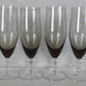 Set of 6  Vintage Champagne Glasses Vintage  Glassware  Glasses Drinking Champagne