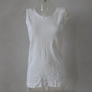 Vintage Large  Mens Unisex White Tank Maika/ Shirt/ Undershirt, Unused Made in   Estonia in 1980 s