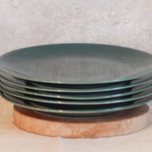 Skandinavisk Vintage Höganäs Keramik Emerald Green Hoganas Keramiksallad Tallrik Stengods bild 5