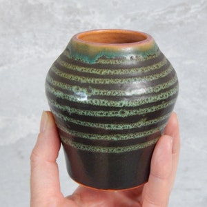 Vintage Ceramic Vase Green 1960-s Decorative Vase Made In   Design Vase