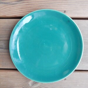 Skandinavisk Vintage Höganäs Keramik Emerald Green Hoganas Keramiksallad Tallrik Stengods bild 9
