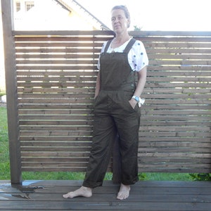 Khaki Overalls - Etsy
