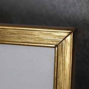 Scandinavian Vintage JYDEN Bigger Picture Metal Frame/ Danish Brass Photo Frame Wall/ Table Decor with Glass Cover Home Decor