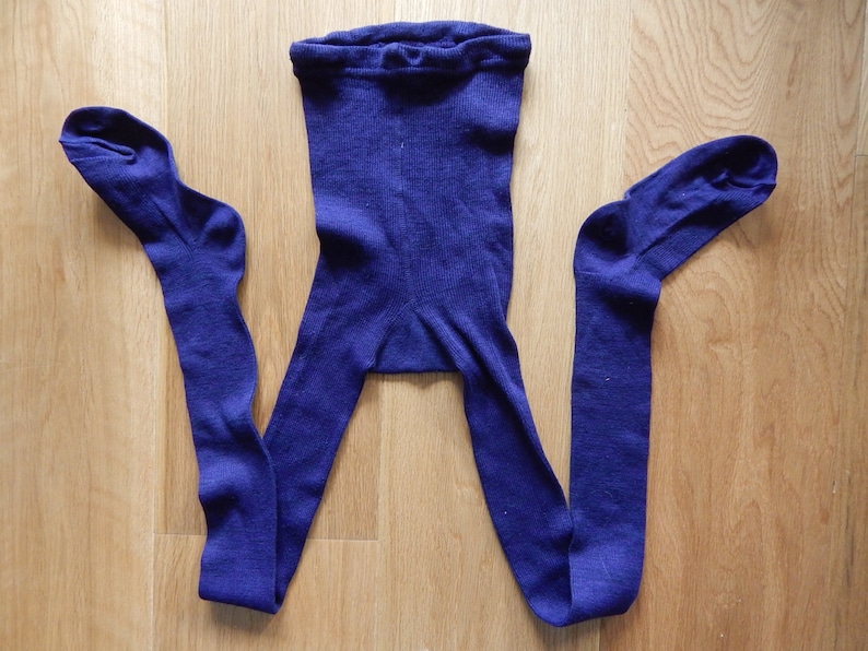 NOS Soviet Vintage Pantyhose Kids Cotton Pantyhose Blue Tights | Etsy