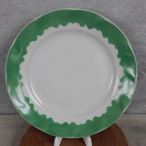 set of 2 Riga Porcelain Factory Plate Vintage Dessert Plate Salad Plate, Tableware Serving Dish Faience Plate from 1970 s. RPR