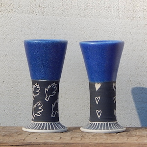 Set of 2 Egg Cup Vintage Ceramic Egg Cup Kitchen decor Collectible