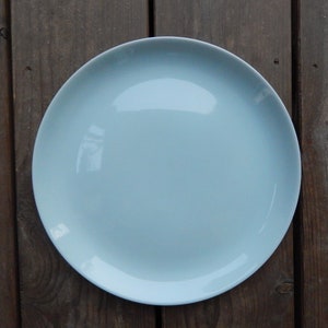 Scandinavian Vintage Höganäs Plate Keramik Light Blue Hoganas Ceramic Dinner Plate Stoneware