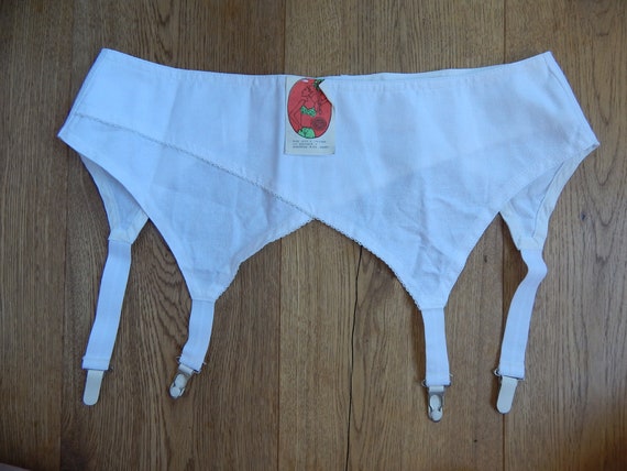Girdle Soviet -Time Vintage White Suspender Girdle