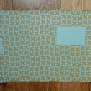 Juego de 3 hojas antiguas de papel para cubierta de cuaderno vintage, papel vintage de colección de 1970