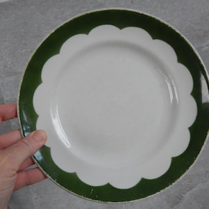 Set of 3 Riga Porcelain Factory Plate Vintage Salad Plate Tableware Serving Dish Faience Plate from 1970 s. RPR