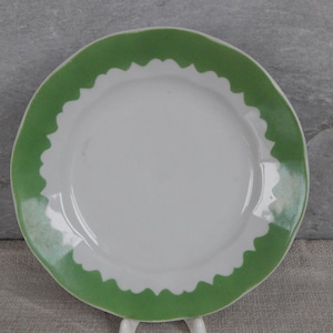 set of 2 Riga Porcelain Factory Plate Vintage Dessert Plate Salad Plate, Tableware Serving Dish Faience Plate from 1970 s. RPR