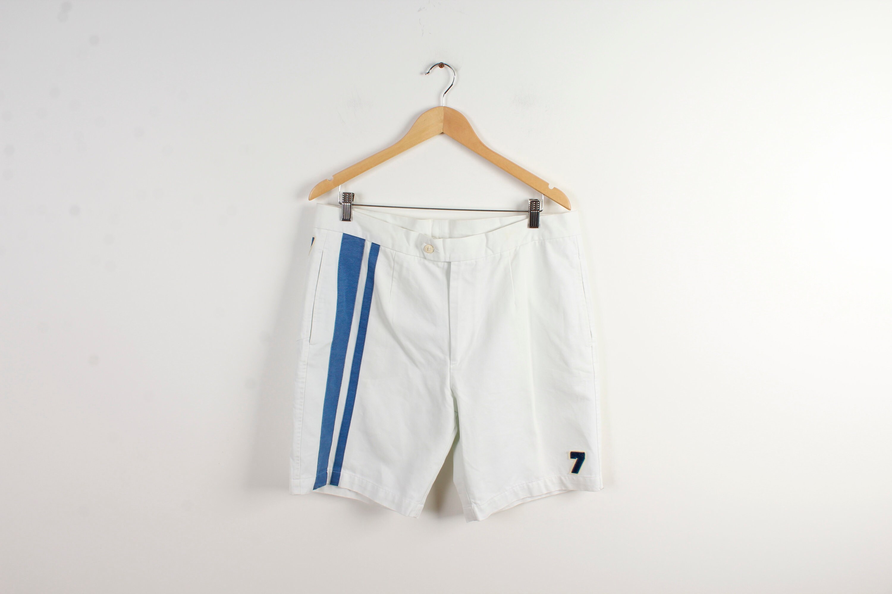 White Men Summer Shorts Beachwear 