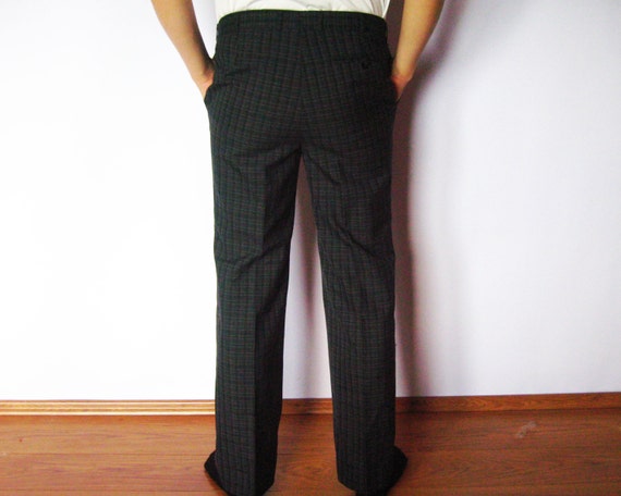 dark checkered pants