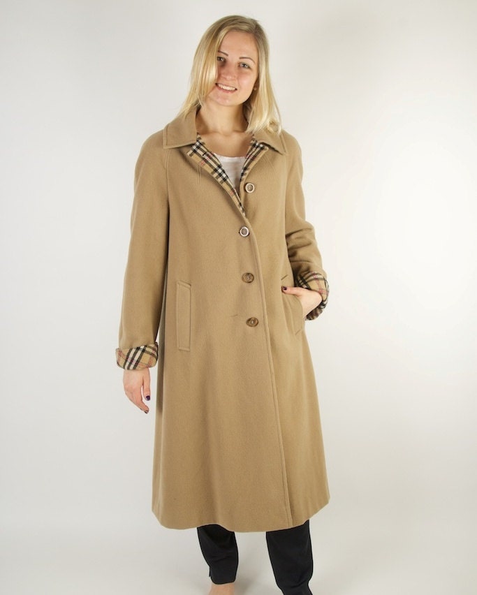 Vintage Woolen Coat Brown Women, Formal Winter Coat Womens