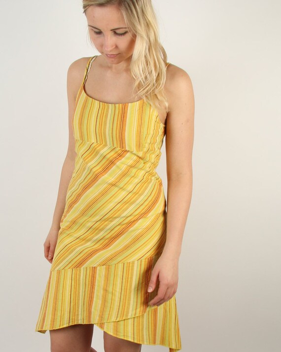 orange and yellow striped dress Good Things Follow Orange Striped Dress, Medium - The Mint Julep Boutique