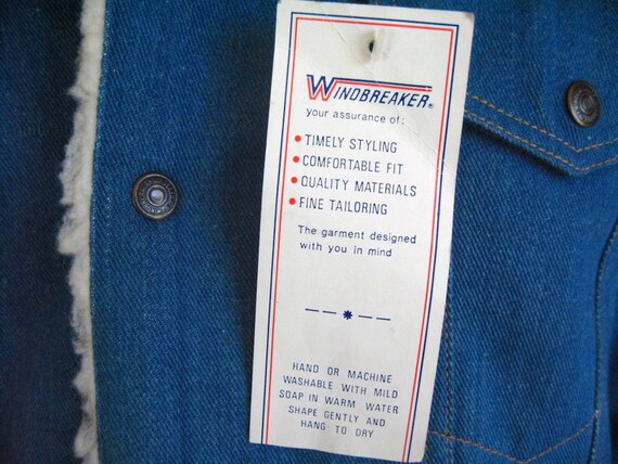 Vintage Denim Jacket / Winter Men Jacket / Shearl… - image 4