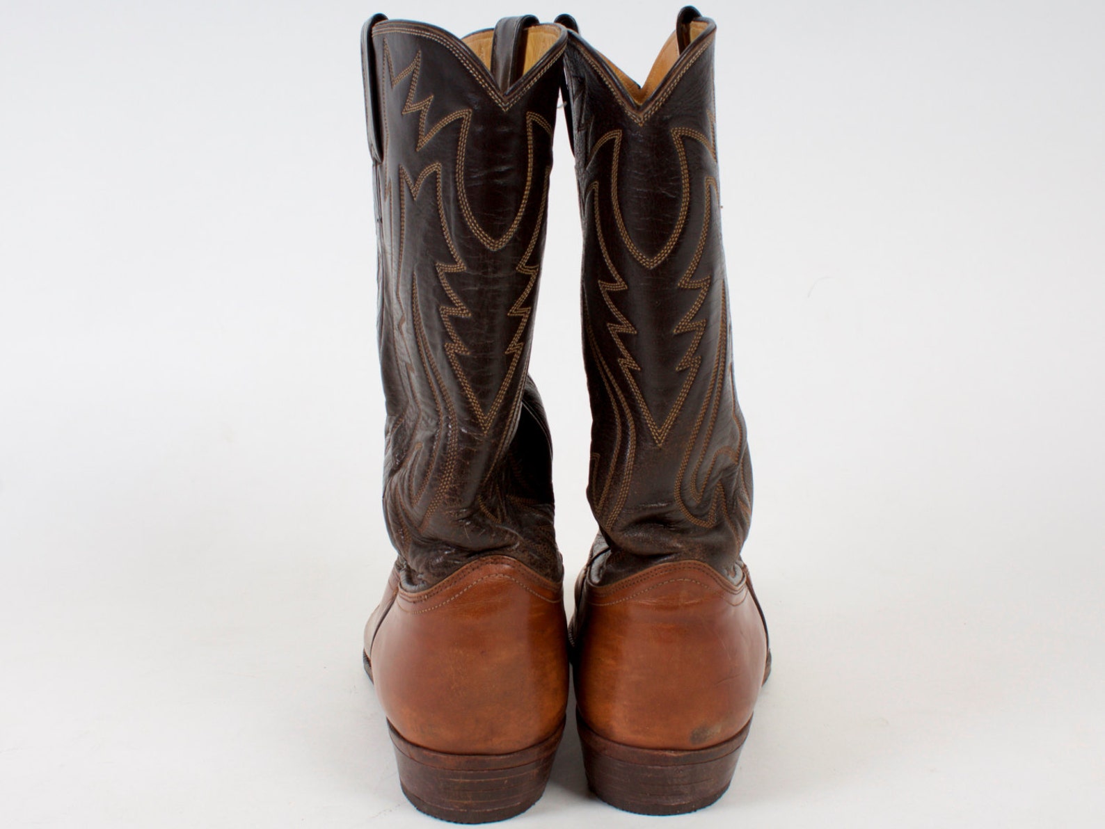 VIntage Justin Boots of Texas / Cowboy Boots / Made in the USA Etsy