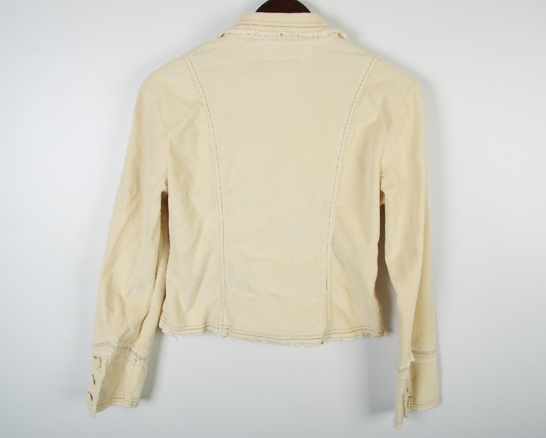 Cream White Corduroy Jacket Women Coat Women Formal Blazer Etsy