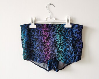 Vintage Men's Dark Blue Swim Shorts: Retro Summer Beachwear