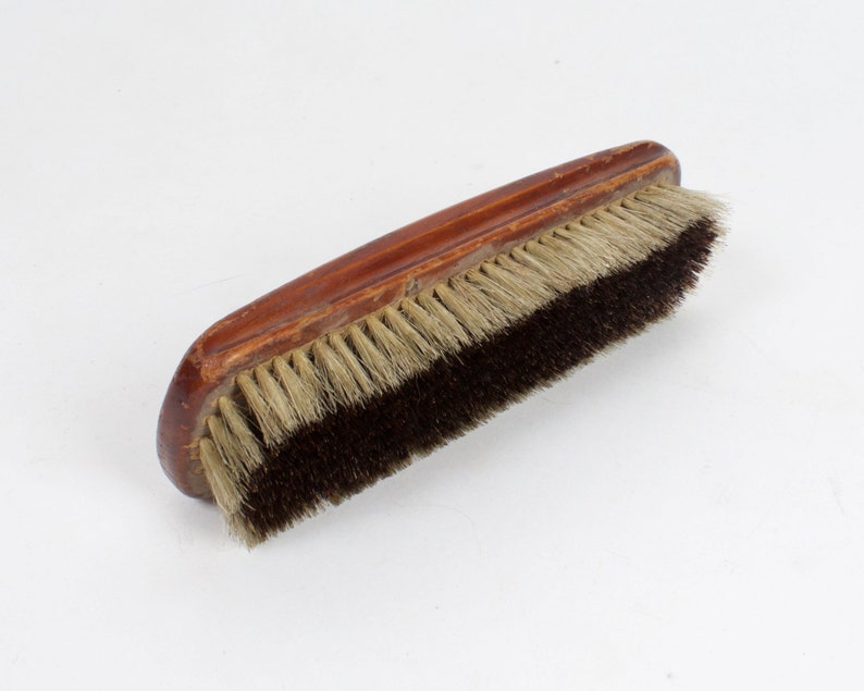 Vintage Wooden Shoe Brush Soviet Era Collectible Shoeshine Brush
