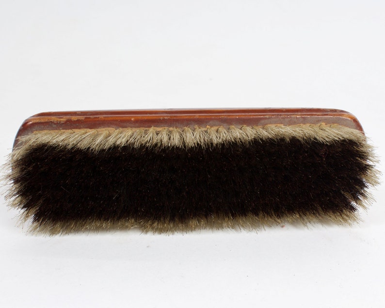 Vintage Wooden Shoe Brush Soviet Era Collectible Shoeshine Brush
