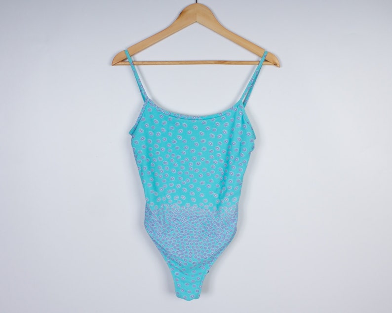 One Piece Swimsuit Light Blue Girl Women One Piece Swimsuit Etsy