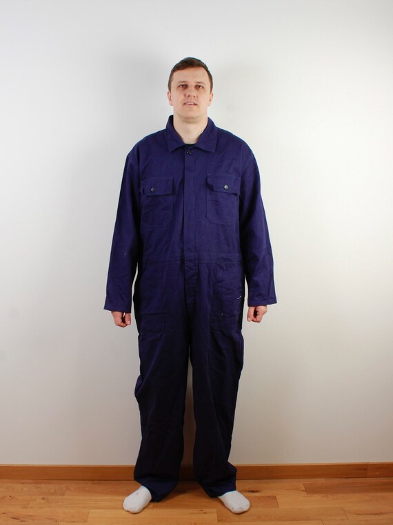 Denim Blue Jumpsuit Vintage Bodysuit Unisex Overal