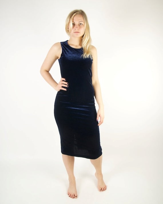 sachin and babi light blue dress Velvet Cocktail Dress: Black Navy Blue Bohemian Party Dress