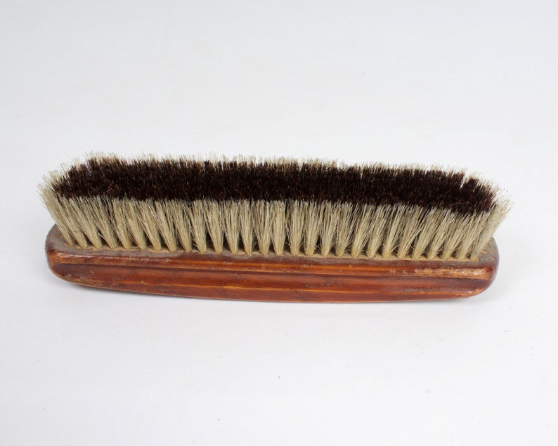 Vintage Wooden Shoe Brush Soviet Era Collectible Shoeshine Brush