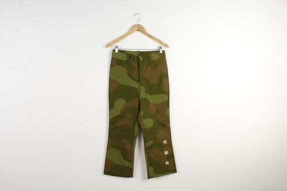 Pants Military Style Camouflage Print Jeans Milita