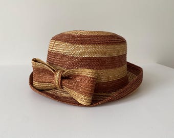Camel Summer Lace Style Wide Brim Straw Hat, Holiday Hat  display picture 3