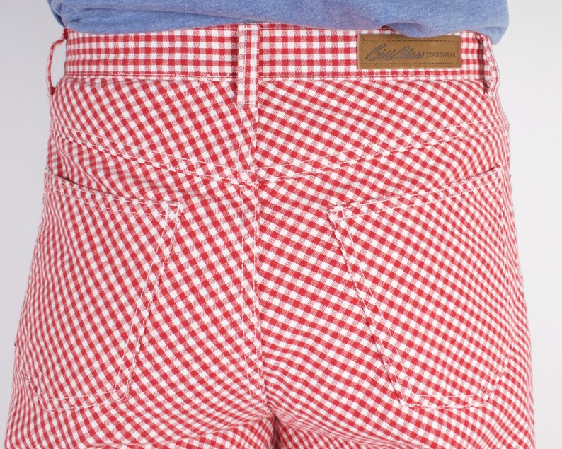 Red White Gingham Pants Checkered Men Pants Golf Trousers | Etsy