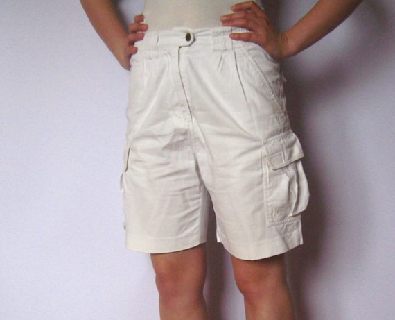 Formuleren Afwezigheid Verbanning Buy White Rialto Cargo Vintage Shorts Summer 100% Cotton Shorts Online in  India - Etsy
