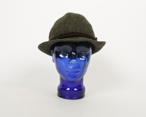 Dark Grey Women Hat Vintage 30s Style