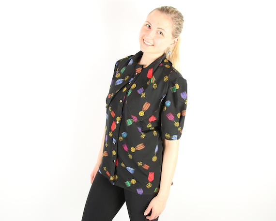Vintage Black Shirt Vintage Womans Business Suit P