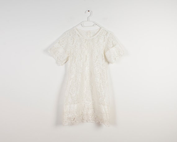 white lace tunic dress