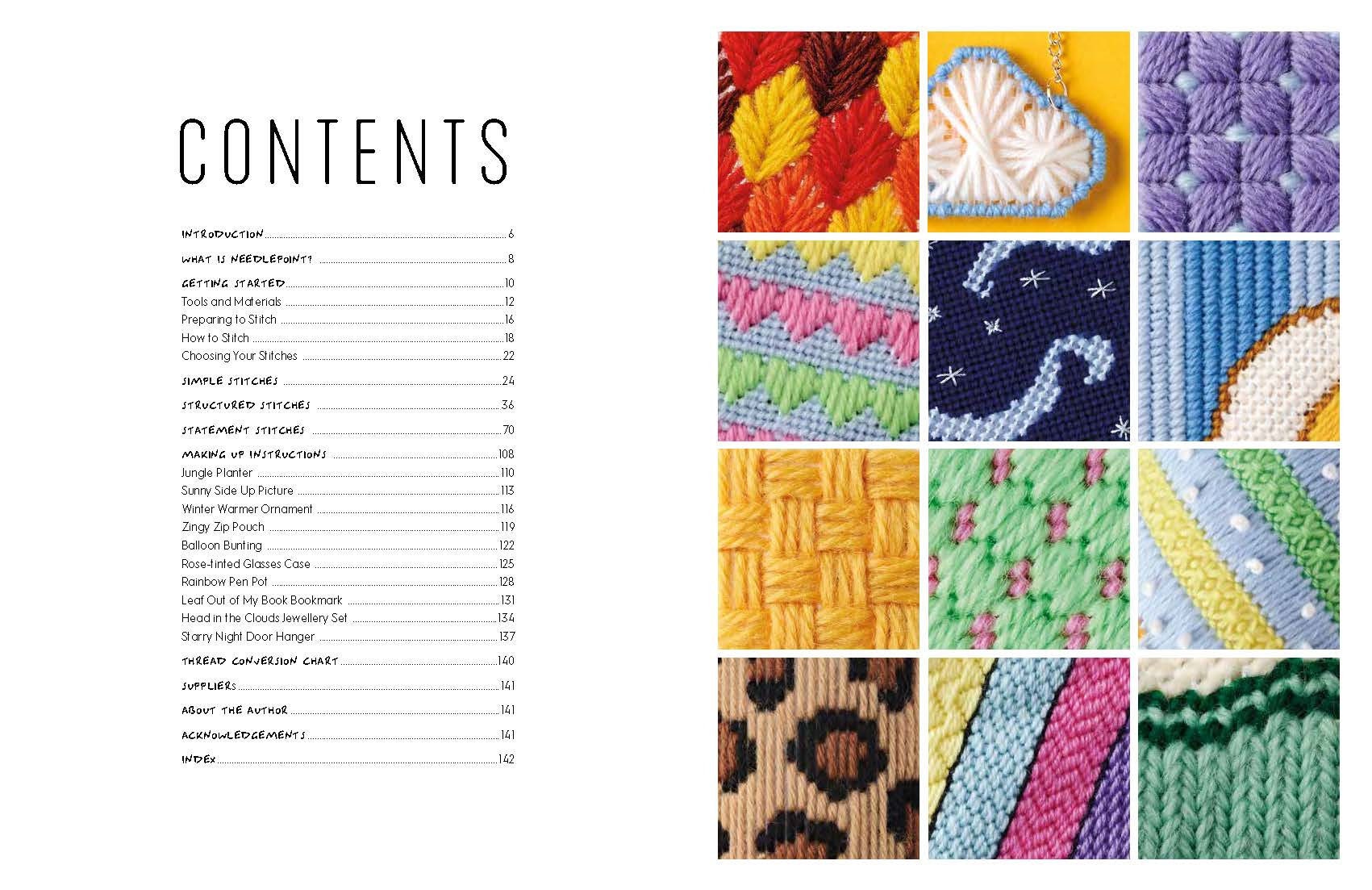 Needlepoint: A Modern Stitch Directory - By Emma Homent (paperback