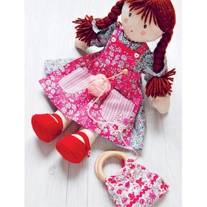 Floral Dress for Doll Sewing Pattern Download