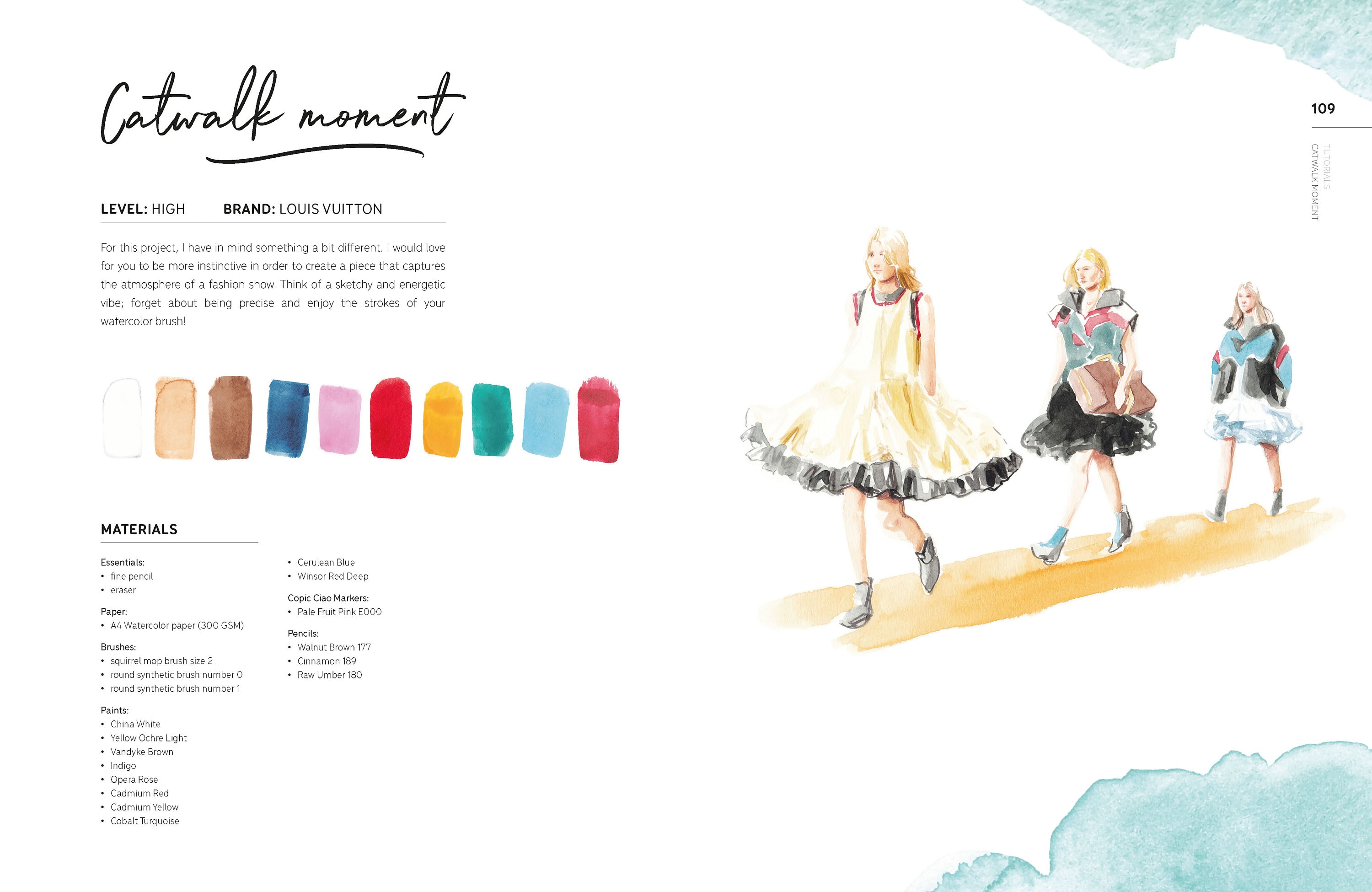 Watercolor Fashion Illustration Ebook 