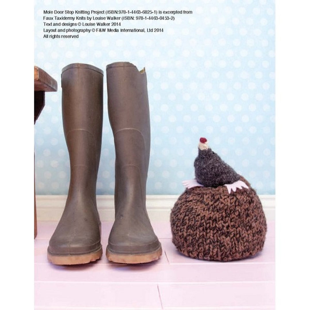 Mole Door Stop Knitting Pattern Download Etsy UK