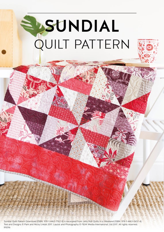 Sundial Quilt Pattern Download Etsy UK