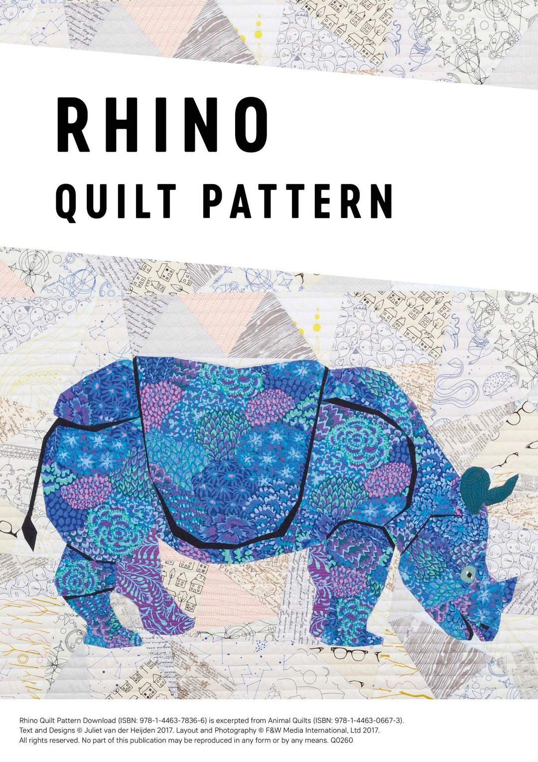 Rhino Quilt Pattern Download Etsy