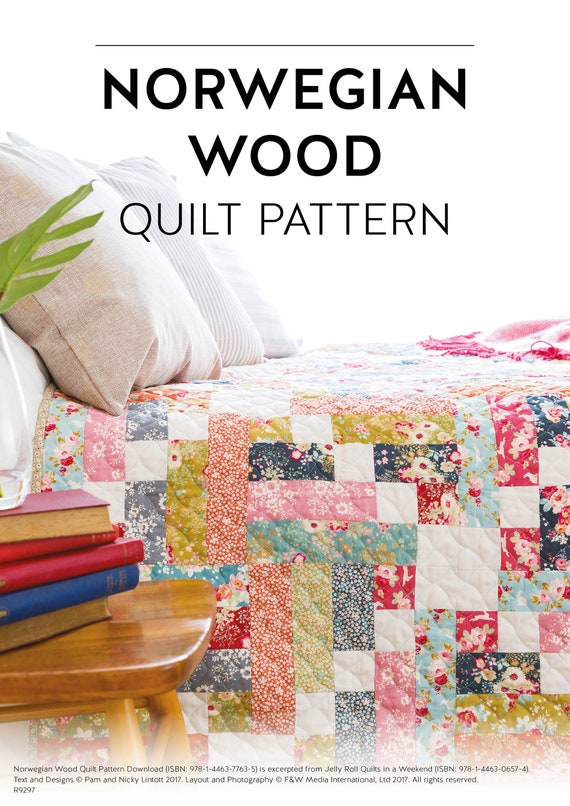 Norwegian Wood Quilt Pattern Download Etsy Denmark
