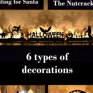 Christmas Decorations Mantle Decorations Christmas ornaments christmas gifts Fireplace Decor Halloween