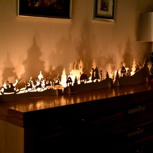 Kerstdorp Schoorsteenslinger Kerstlichtdecoratie Kerststal Notenkraker Open haard decor Kerstcadeau